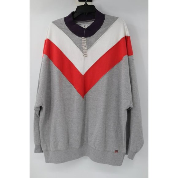 NWT Urban Outfitters sweatshirt Womens Medium Mock Neck Pullover Gray oversized - Picture 2 of 13